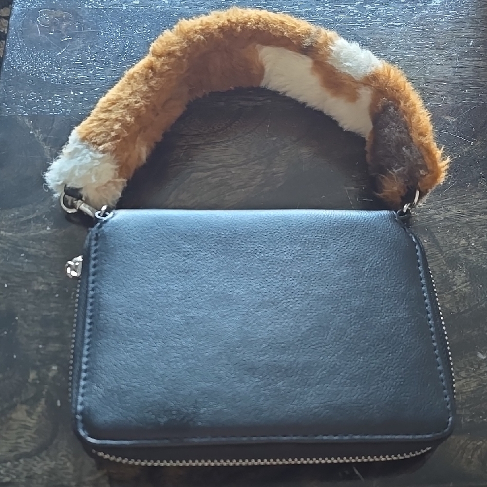 Chic Patchwork Faux Fur Mini Bag - image 2